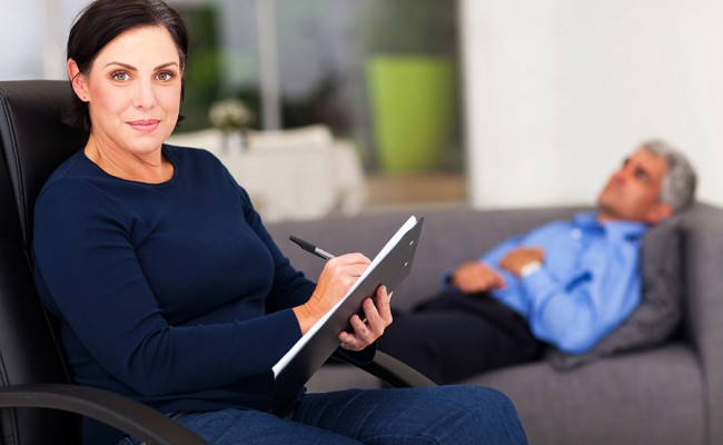 portrait of middle aged female therapist